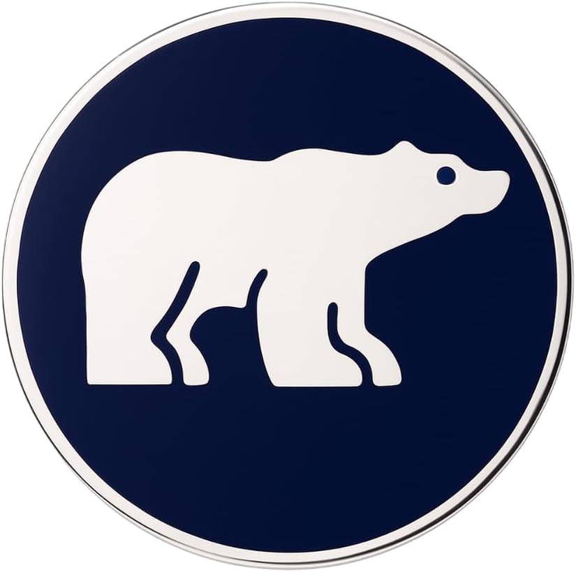 Polar Bear w/Blue Background Ball Marker- Premium Golf Ball Marker for Putting Green | Colored Golf Ball Marker for Men & Women – Ballmarker Golf Gift for Alignment & Style, 1
