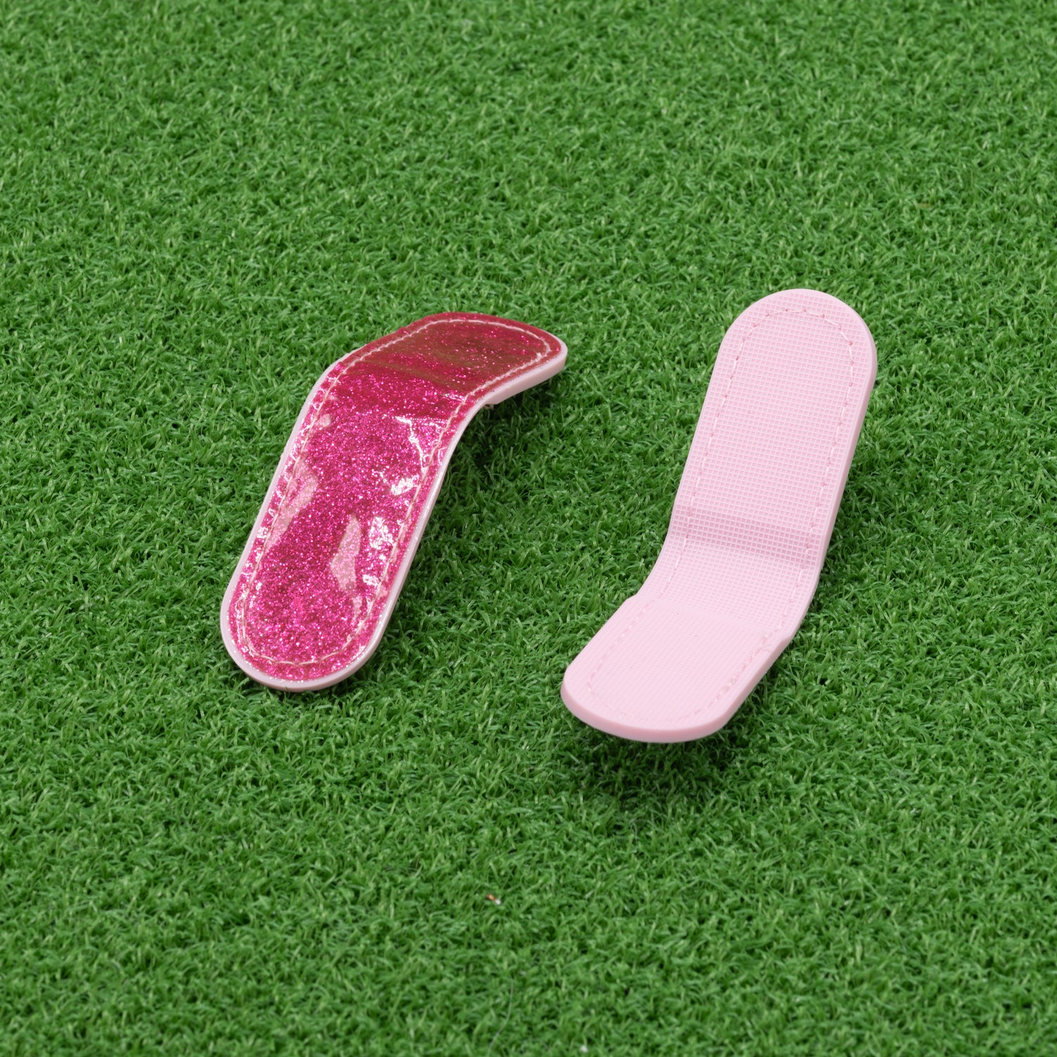 Magnetic Leather Hat Clip- Pink
