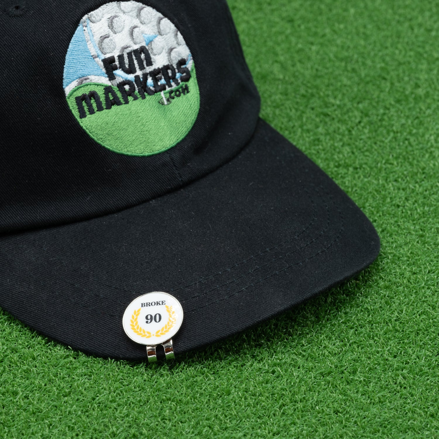 Broke 90 Milestone Golf Ball Marker