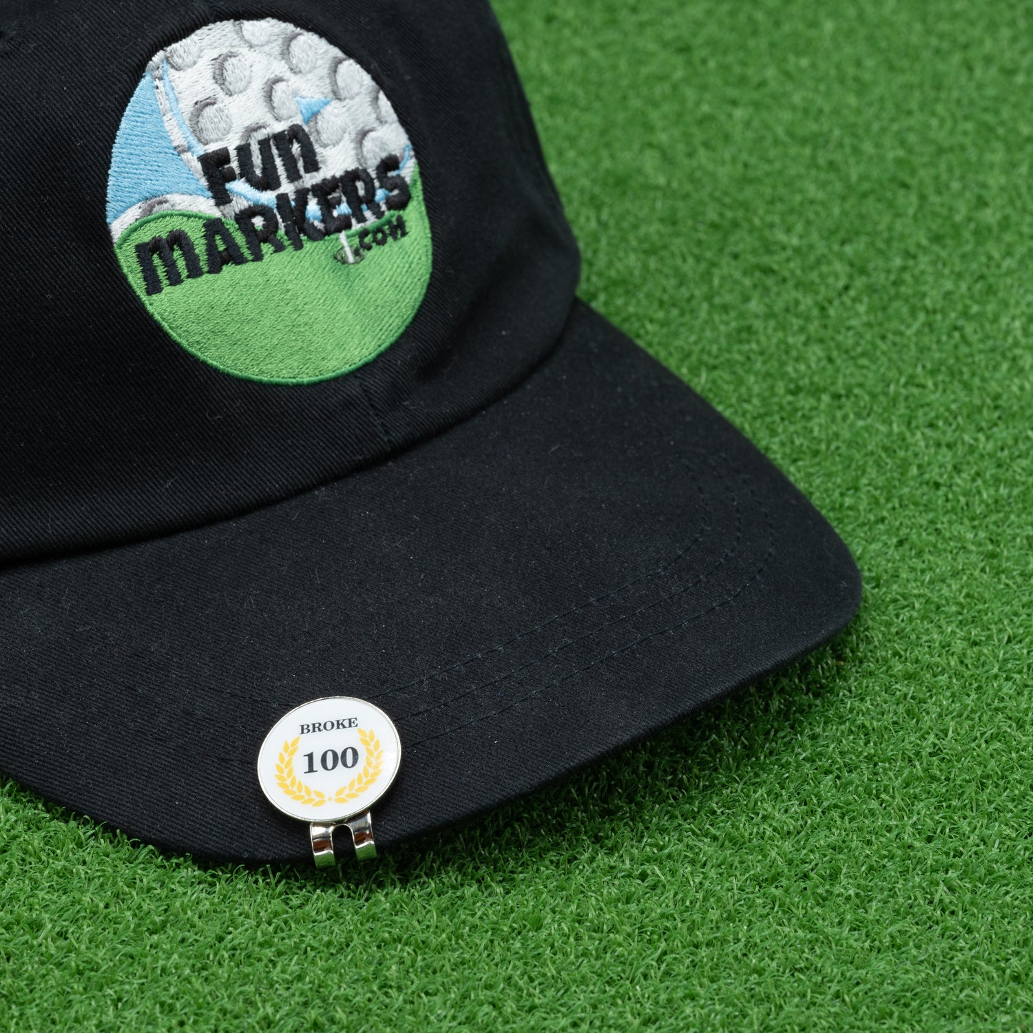 Broke 100 Milestone Golf Ball Marker