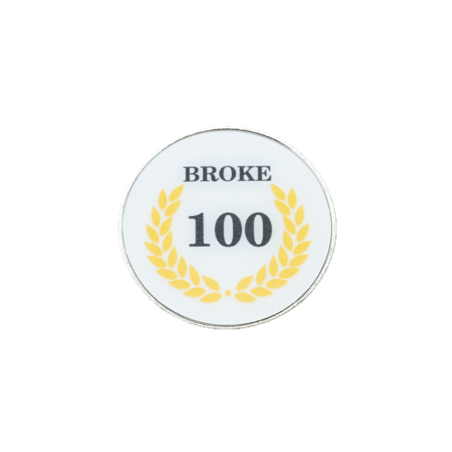 Broke 100 Milestone Golf Ball Marker