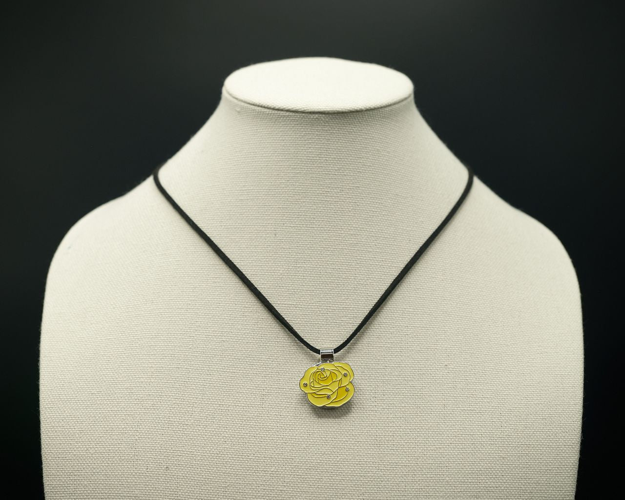 Rose with Crystals - Yellow