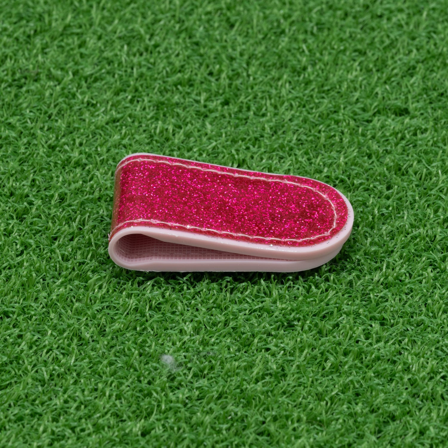 Magnetic Leather Hat Clip- Pink