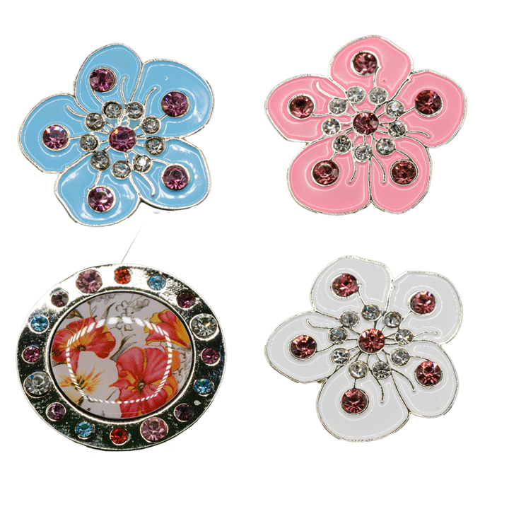 Forget Me Not Golf Ball Marker - Pack of 4