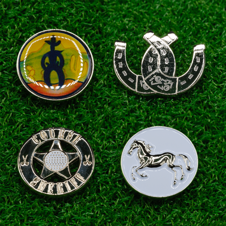 Cowboy Golf Ball Marker - Pack of 4