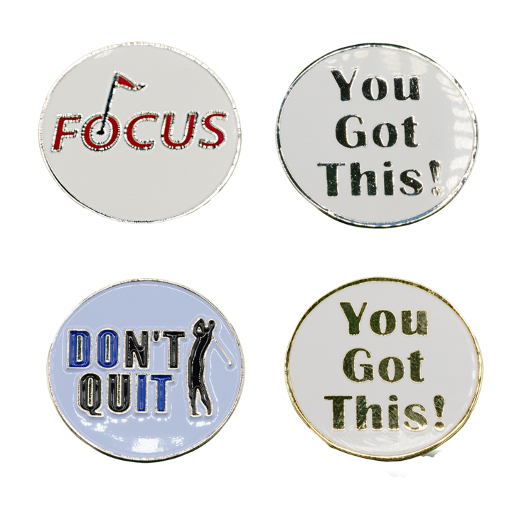 Motivational Ball Marker - Pack of 4