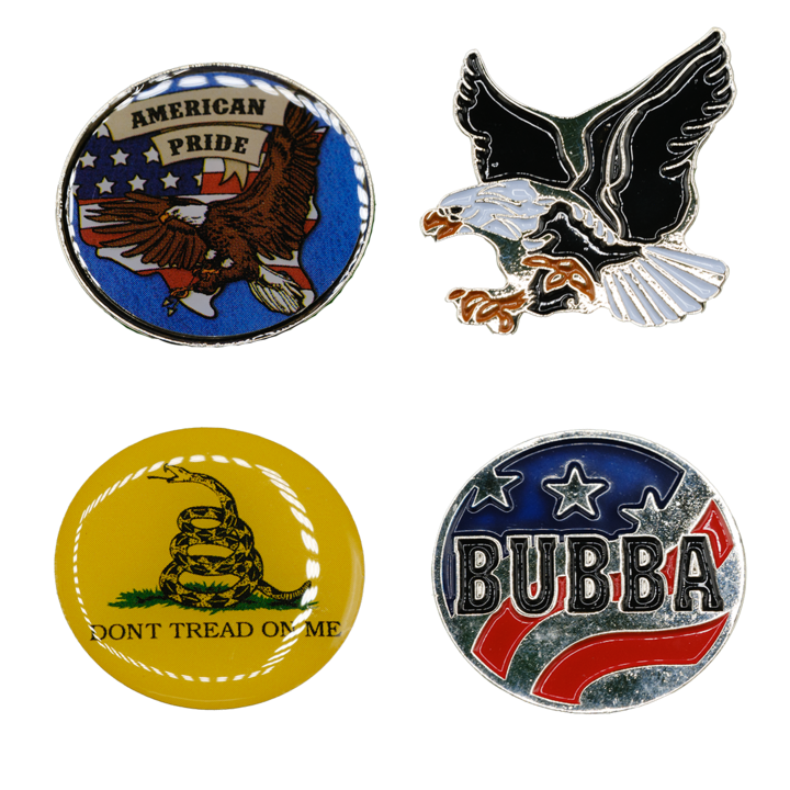 Patriotic 2 Golf Ball Marker - Pack of 4