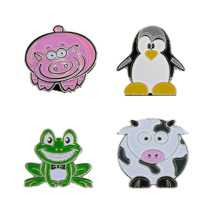 Funny Critters Golf Ball Marker - Pack of 4
