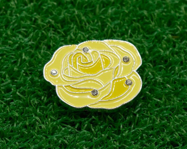 Rose with Crystals - Yellow