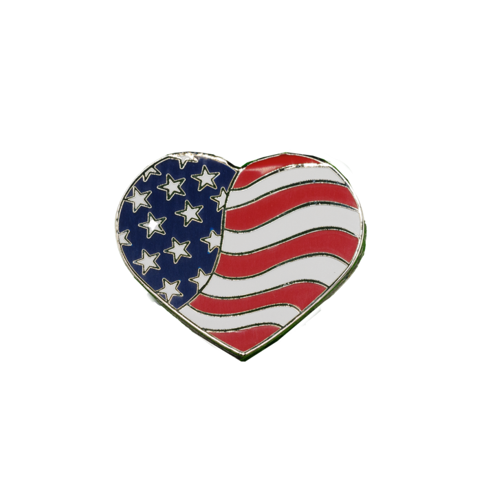 American Flag Golf Ball Marker - Pack of 4