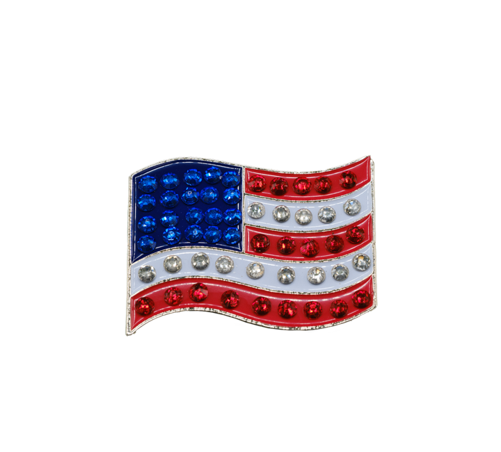 American Flag Golf Ball Marker - Pack of 4