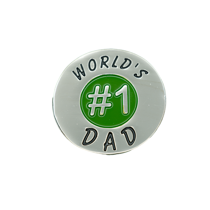 Worlds # 1 Golf Ball Marker - Pack of 4