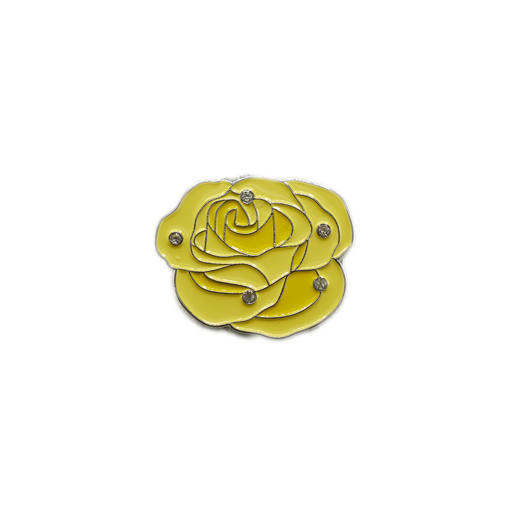 Rose with Crystals - Yellow