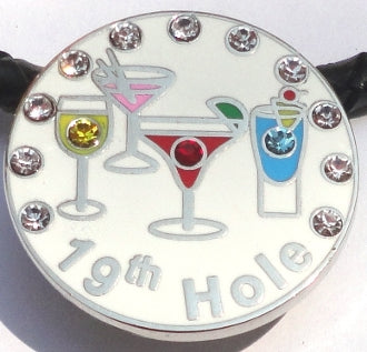 Pink Martini Glass Ball Marker – FunMarkers