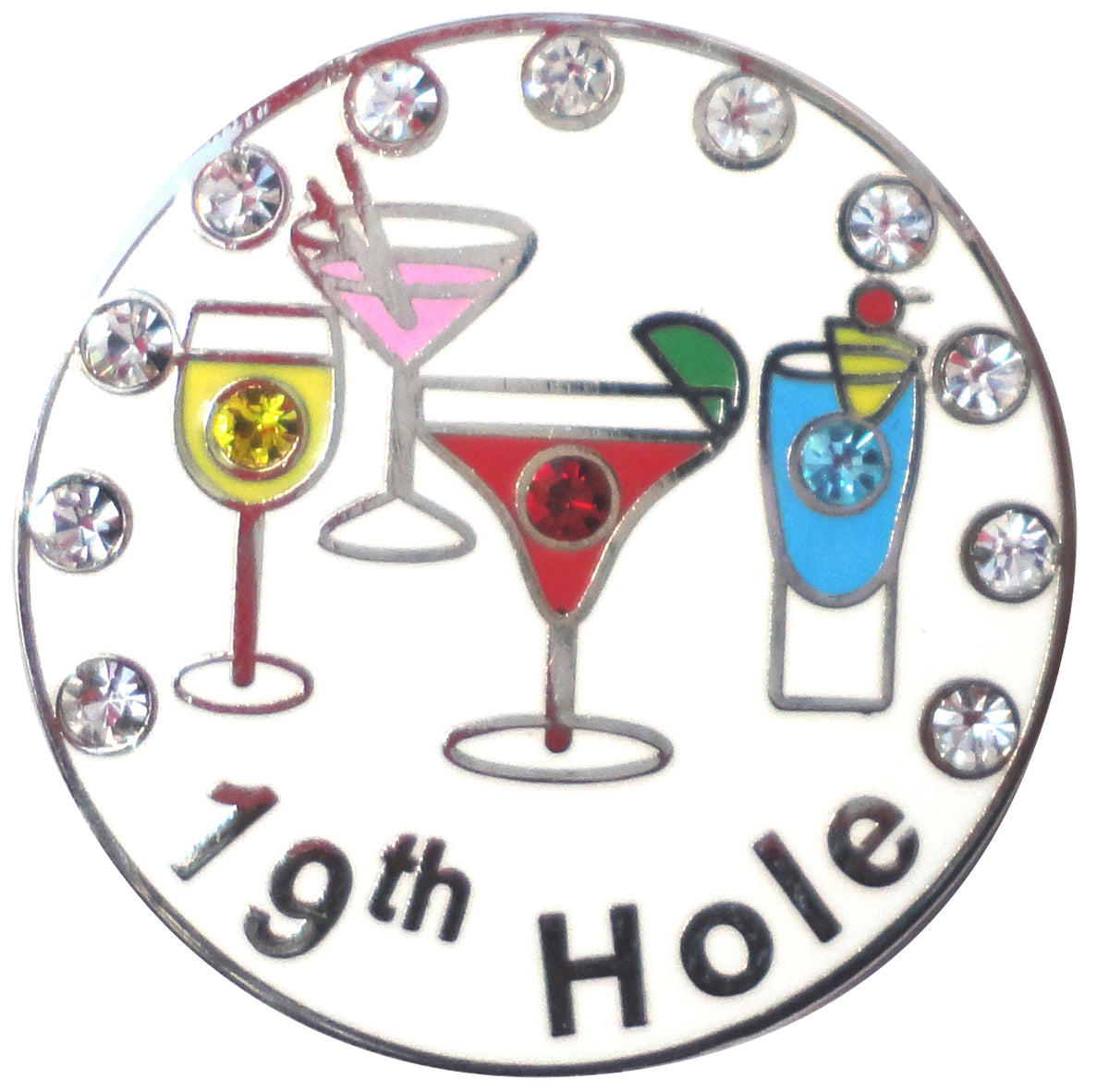 Pink Martini Glass Ball Marker – FunMarkers