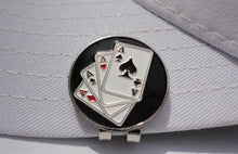 4 Aces Ball Marker hat brim pic