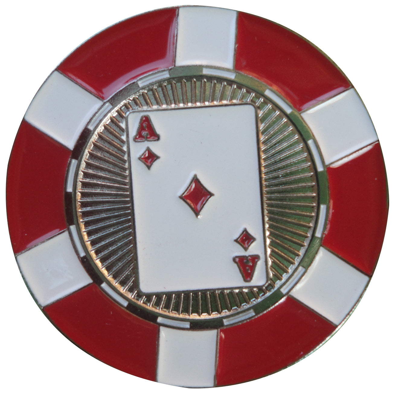 Ace of Diamonds Poker Chip Ball Marker main pic