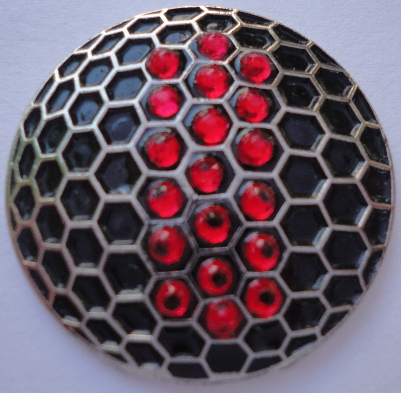 Black Ball w/ Red Crystals Ball Marker product pic