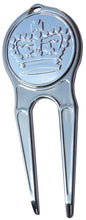 Crown Sterling Silver Plated Ball Marker divot fixer pic 1