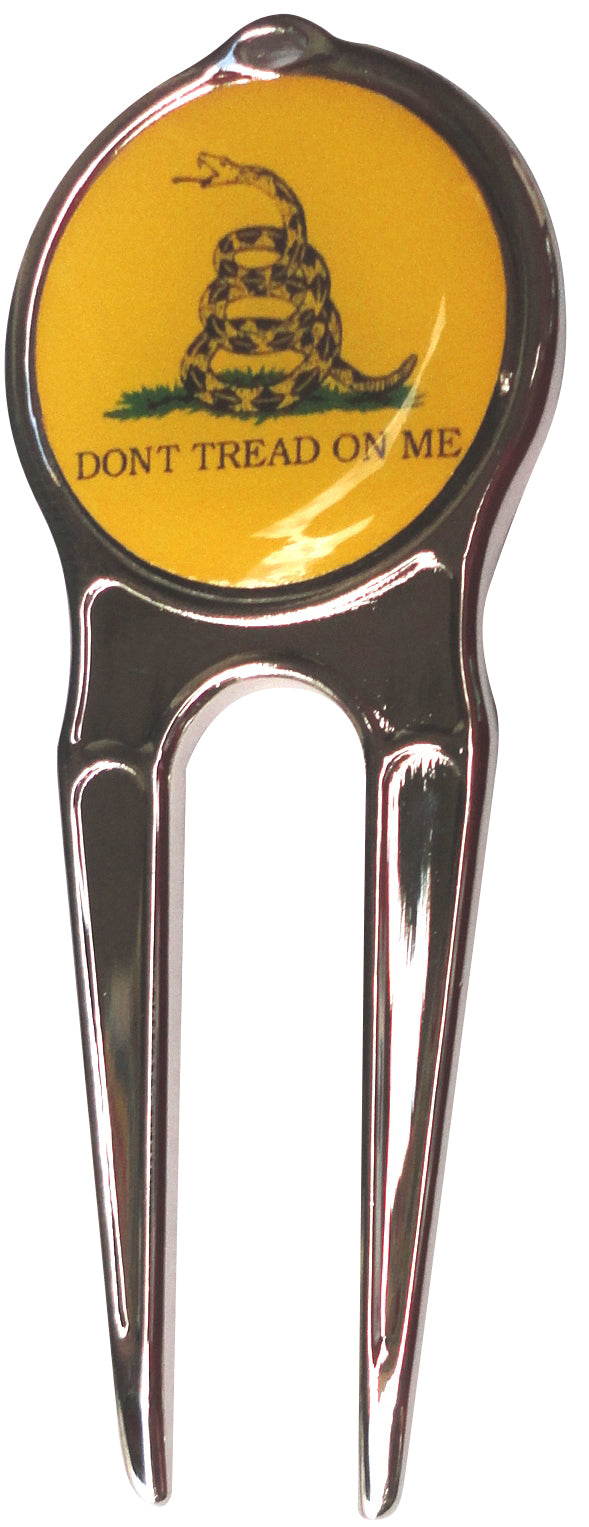 Don't Tread on Me Ball Marker divot fixer