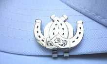 Double Horseshoe Ball Marker hat brim pic