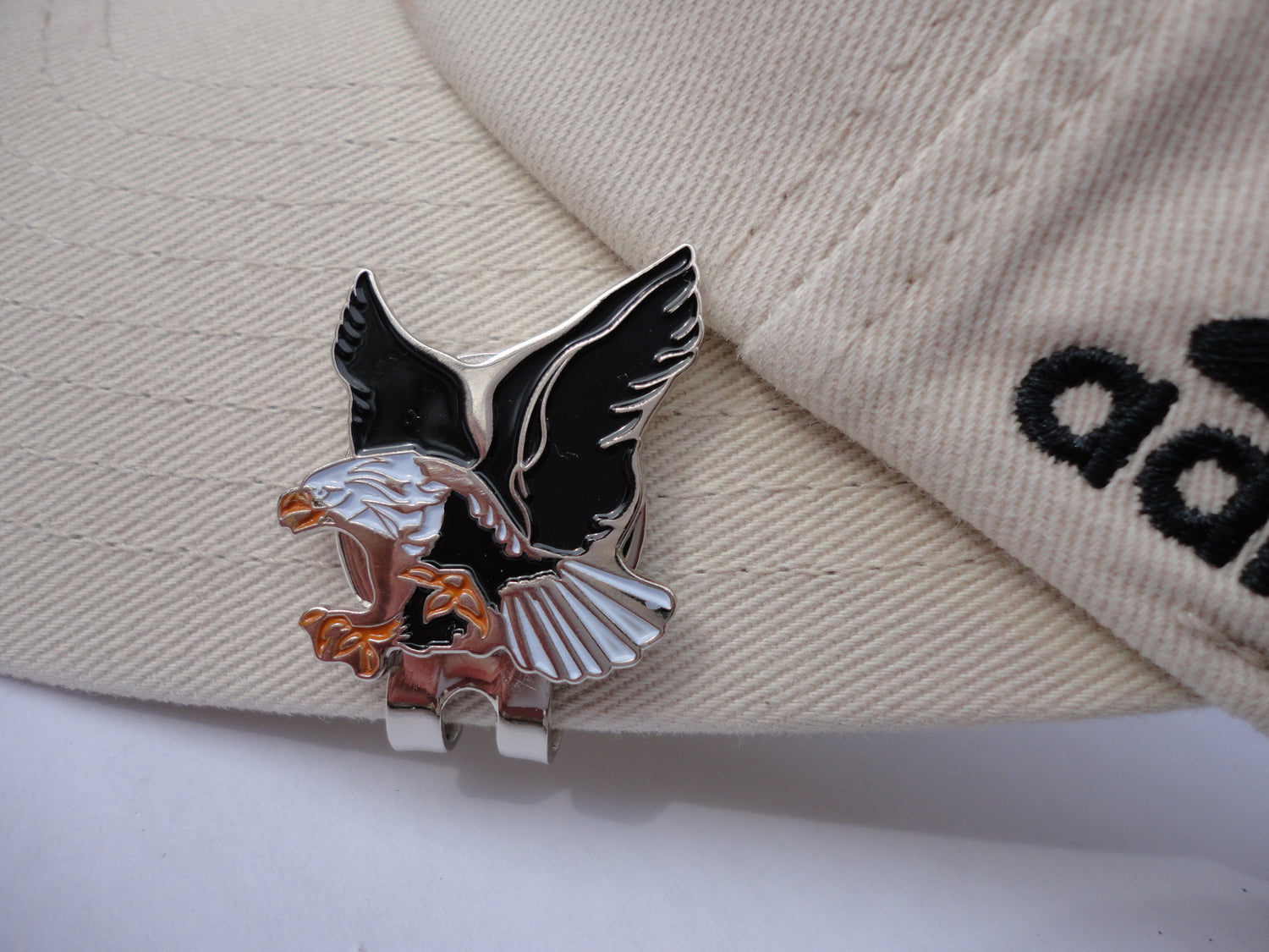 Eagle Ball Marker hat brim pic
