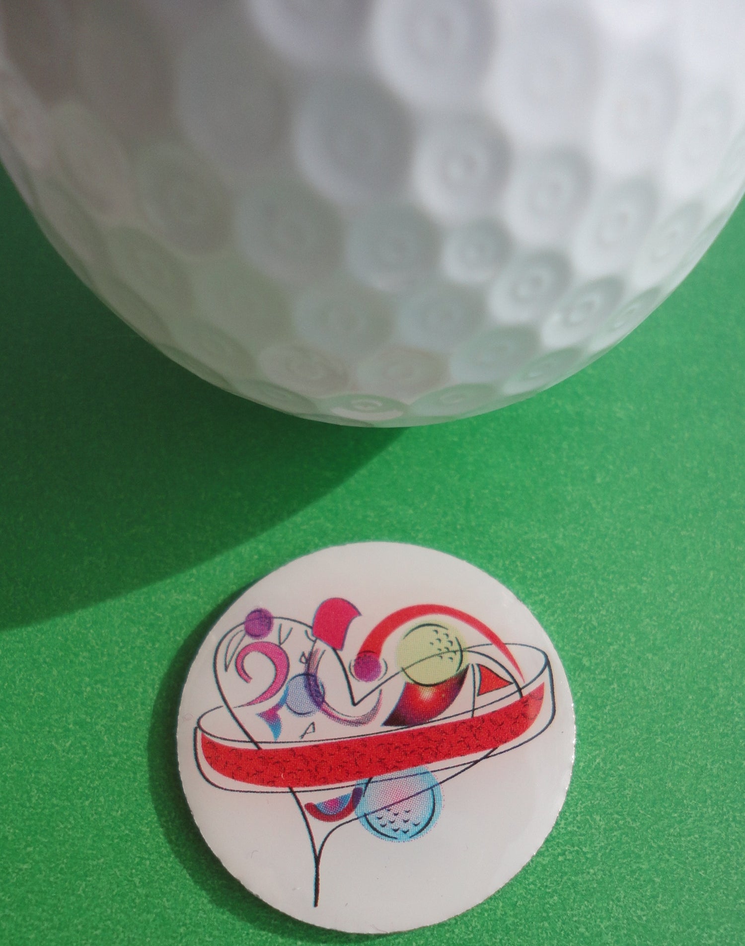 Heart Design Ball Marker golf ball pic