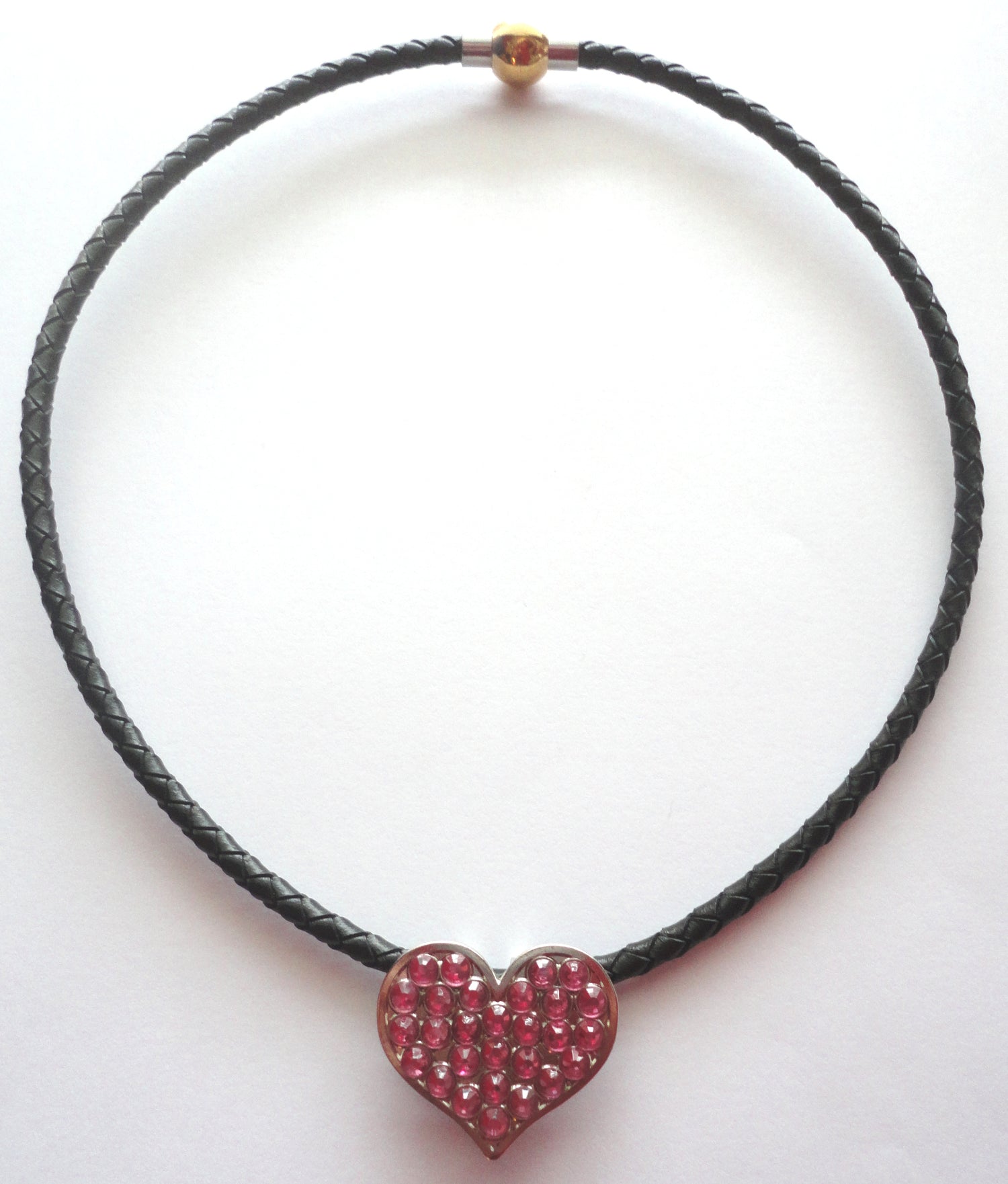Heart with Pink Crystals