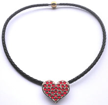 Heart with Red Crystals