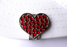 Heart with Red Crystals