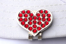 Heart with Red Crystals