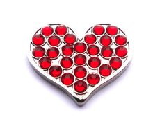 Heart with Red Crystals