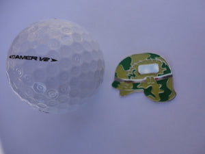 Military Helmet Ball Marker golf ball pic