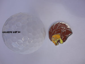 Lion Ball Marker golf ball pic