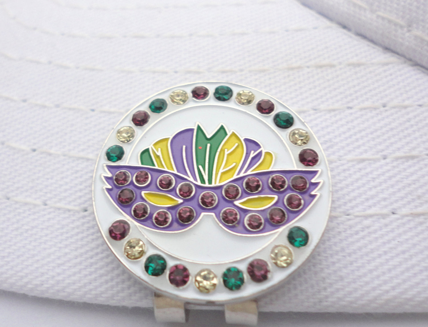 Mardi Gras Ball Marker hat brim pic 2