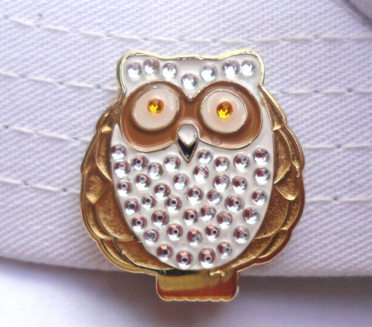 Owl w/ Crystals Ball Marker hat brim pic 2