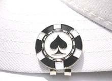 Poker Chip Spades Ball Marker hat brim pic 1