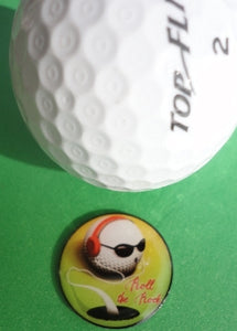 Roll the Rock Ball Marker golf ball pic 1