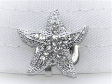 Starfish with Crystals and Heart Hat Clip