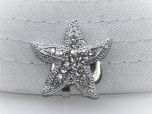 Starfish with Crystals and Heart Hat Clip