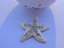 Starfish with Crystals and Heart Hat Clip