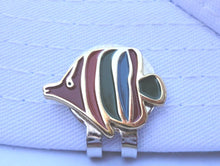 Gold Tropical Fish Ball Marker hat brim pic 2