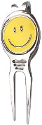 Smiley Face Yellow Ball Marker divot fixer pic 6