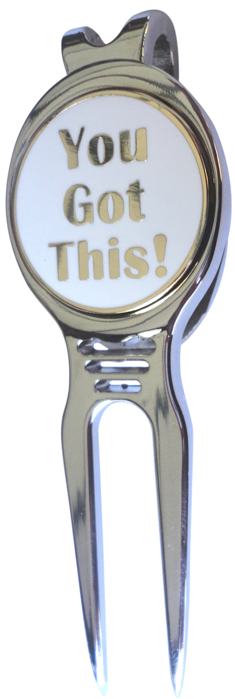 You Got This Gold Ball Marker divot fixer pic
