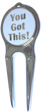 You Got This Gold Ball Marker divot fixer pic 2