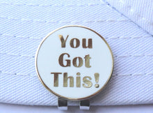 You Got This Gold Ball Marker hat brim pic