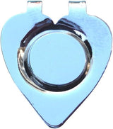 Heart Shaped Magnetic Hat Clip for Golf Ball Marker, Metal - 1" Wide