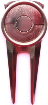 Divot Fixer Tool for Golf Ball Marker, Metal, 2 3/4 Inch, Unisex-Adult