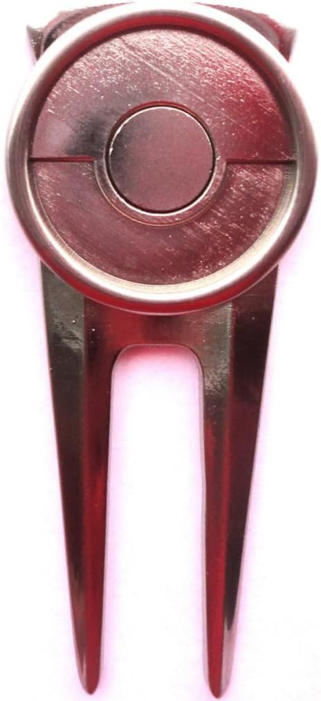 Divot Fixer Tool for Golf Ball Marker, Metal, 2 3/4 Inch, Unisex-Adult