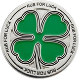 Lucky Four Leaf Clover Golf Ball Marker - Unique Stylish Metal Ballmarker